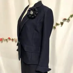 入学式 ママスーツ M ネイビー SHOO-LA-RUE 美品