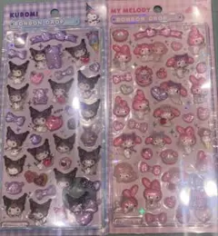 ボンボンドロップシール　マイメロ　クロミ