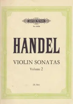 HANDEL VIOLIN SONATAS Volume 2（Peters版）
