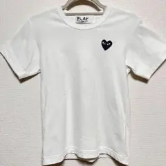 PLAY COMME des GARÇONS 黒ハート Tシャツ 白