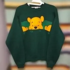 90sディズニーストア　プーさん　スウェット　USA製オフィシャル　ヴィンテージ