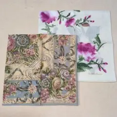 未使用 ラルフローレン RALPH LAUREN 花柄 ハンカチ 2点セット