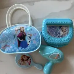 アナと雪の女王 4点セット　2.3.4歳女の子おもちゃ　鏡小物入れ小バックドライ