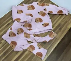 ZARAベビー犬柄セットアップ 86cm