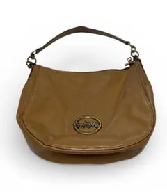 COACH　ホーボー　ワンショルダー　バック　レザー　ブラウン　チェーン　Y2K