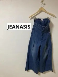 JEANASIS　ハイウエスト 2WAYデニム ワイドパンツ