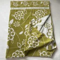 今治タオルケット グリーン 花柄 140×190cm 綿100%のサムネイル