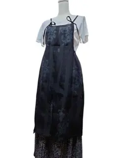 P*K様 着物リメイク　ジャンパースカート　エプロン　縮