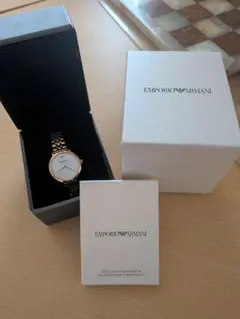 Emporio Armani アルマーニ 腕時計 ピンクゴールド/ホワイト