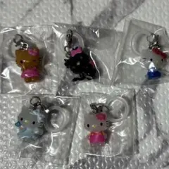 Hello kitty めじるしアクセサリー 5種類 セミコンプリート