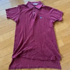 LACOSTE ワインレッド ポロシャツ 100%コットン
