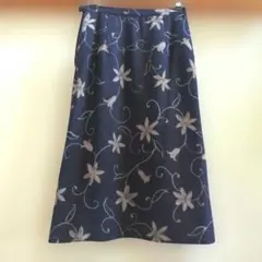 Hakka フラワープリント フレアスカート