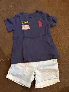 Polo Ralph Lauren 3T ポロシャツとショートパンツセット