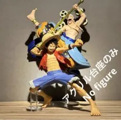 ※アクリル台座のみ　ワンピース CROSS POSING　ルフィ　エネル　台座