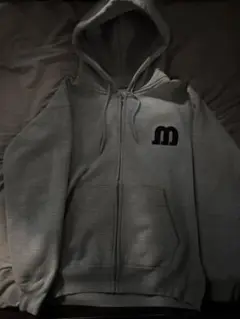 Montley グレー ジップアップフーディ　M