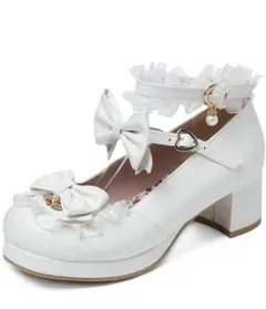 ロリータ パンプス ホワイト