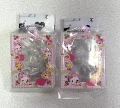 平成ファンシーフレーム だれでもアクリルチャーム　フワフワらびちゃん　2個セット