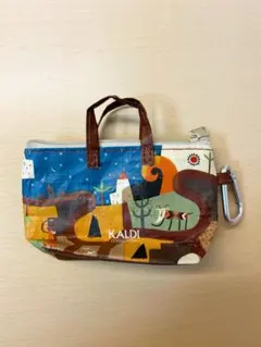 カルディ伝説柄カラビナ付きミニバッグ(バッグのみ)