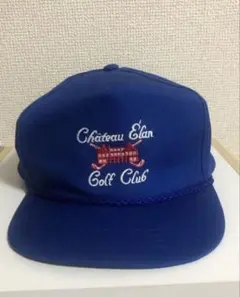 90s　ヴィンテージ　TOWN TALK　刺繍ロゴ　トラッカーキャップ　ホワイト