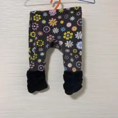 花柄フリースパンツ 80cm
