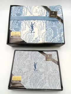 YSL　イヴサンローラン　ジャガードシーツ　高級毛布
