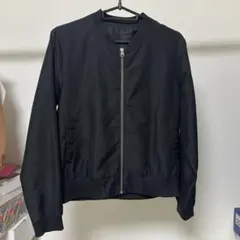 ジャケット ジャンパー 薄手 ブラック 黒　M