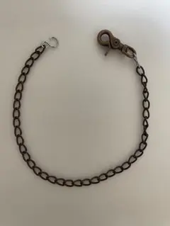 45cm カラビナ付き ウォレットチェーン ブロンズ