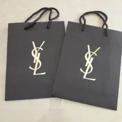 YSL ショップ袋 2枚セット 黒