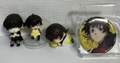 ブルーロック 蜂楽廻 フィギュア 缶バッチ 4個セット