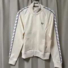 【美品】FRED PERRY アイボリー トラックジャケットUK 10