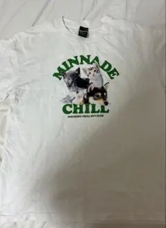 Sqnc MINNADE CHILL Tシャツ 猫と犬 プリントSequence