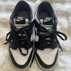 【NIKE】 dunk low 24cm スニーカー 白黒 パンダ