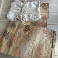 名古屋帯 金糸 織り出し 風景文様のサムネイル