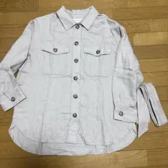 OPAQUE.CLIP ベージュ シャツジャケット