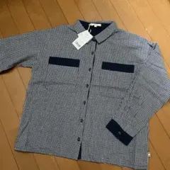 週末価格❗️新品　Keitto チェック柄 長袖シャツ M