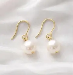 パールピアス 8mm サージカルステンレス 金属アレルギー対応 卒業式 入学式