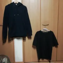 UNIQLO Ｕ パーカーと半袖ニットのセット