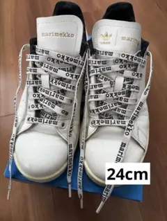 未使用級✨  アディダス マリメッコ スタンスミス 白 24cm 未使用級✨ adidas アディダス マリメッコ スタンスミス 白 24cm