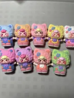 Baby threeマスコット穴ありビーズ9体セット