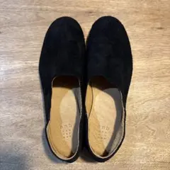 【新品】que shoes plain Ｌサイズブラック　スエード