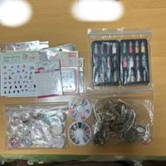 まとめ売り❗️レジンセット　封入・フレーム・パール・フレーク・ミール