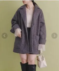 kastane カスタネ　ブークレミドルコート　ショートコート　アウター