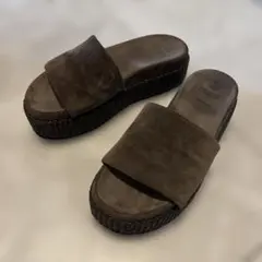 Brunello Cucinelli スエード プラットフォーム サンダルのサムネイル