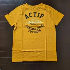フェリシモ　ロゴ Tシャツ マスタードイエロー(オレンジ) Lのサムネイル