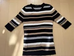 INGNI ニット ボーダー 五分丈