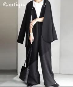 入園入学・卒園卒業　フォーマルセットアップ（ノーカラージャケット＋サロペット）