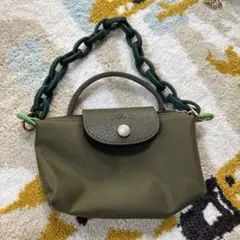 オリーブグリーン ナイロン ショルダーバッグ