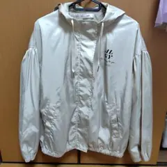 ALGY フード付きブルゾン シャンパンゴールド色