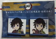 鬼滅の刃 繋がるスクエア缶バッジ 冨岡義勇 柱稽古編 おはぎ - メルカリ