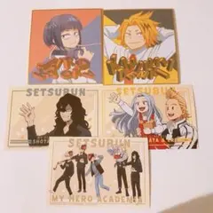 耳朗響香　上鳴電気　相澤消太　通形ミリオ　エリ　ビジュアル色紙　ポストカード